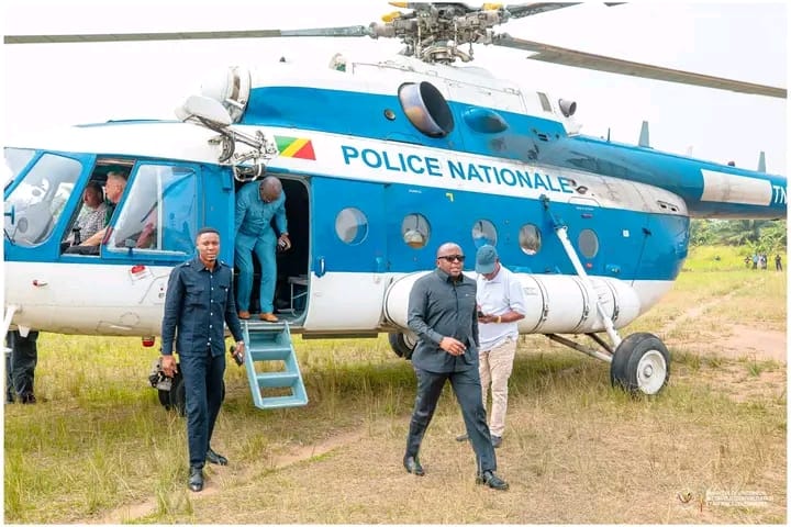 Congo-Brazzaville : Le VPM SHABANI  visite camp des réfugiés RD Congolais de Buemba .