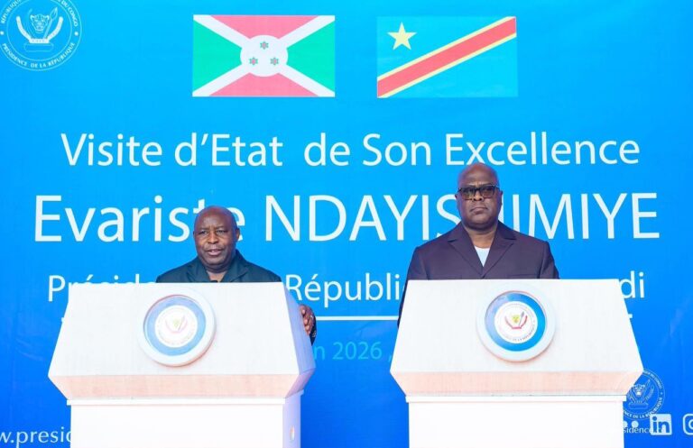 RDC–Burundi : Tshisekedi et Ndayishimiye renforcent leur coopération et appellent à la solidarité face à Ebola